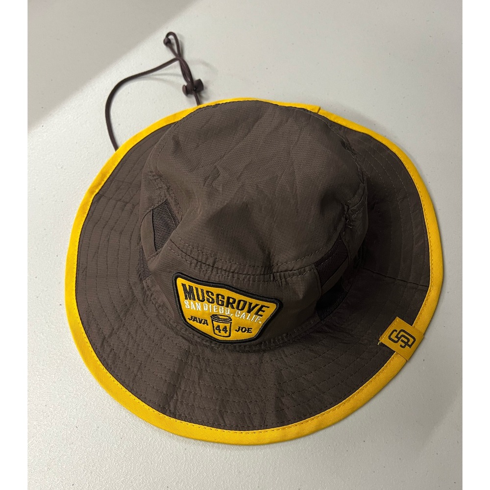 San‎ Diego Padres Joe Musgrove Java Joe Bucket Hat Brown Yellow SGA Sun Hat